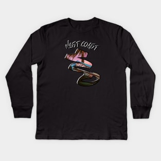 west coast Kids Long Sleeve T-Shirt